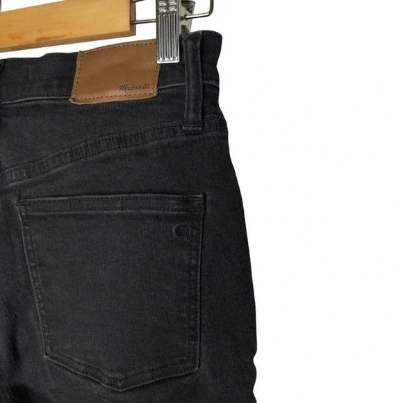 Madewell 9  inch High Rise Skinny Jeans Raw Hem Button Fly Pants Women’s Size 27 - Picture 10 of 14
